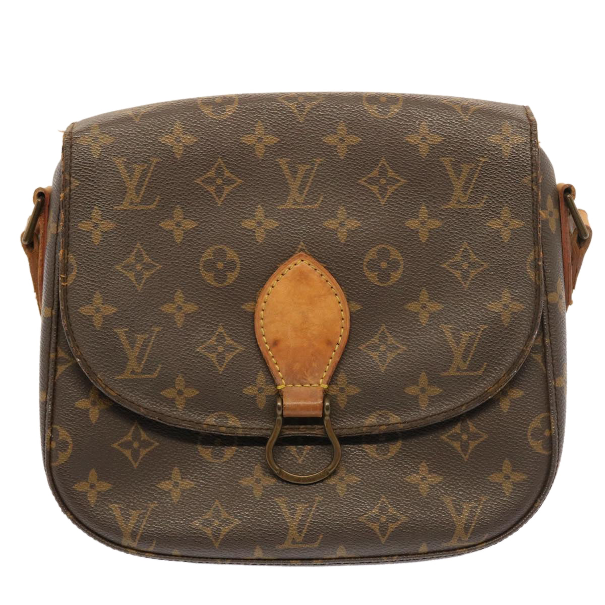 LOUIS VUITTON Monogram Saint Cloud GM Shoulder Bag M51242 LV Auth 53521