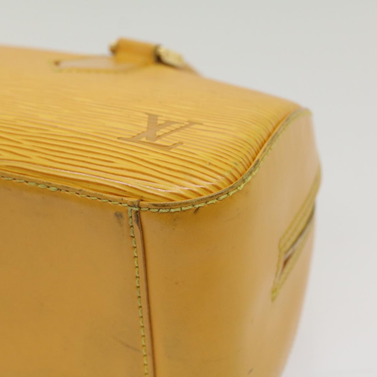 LOUIS VUITTON Epi jasmine Hand Bag Tassili Yellow M52089 LV Auth 53544