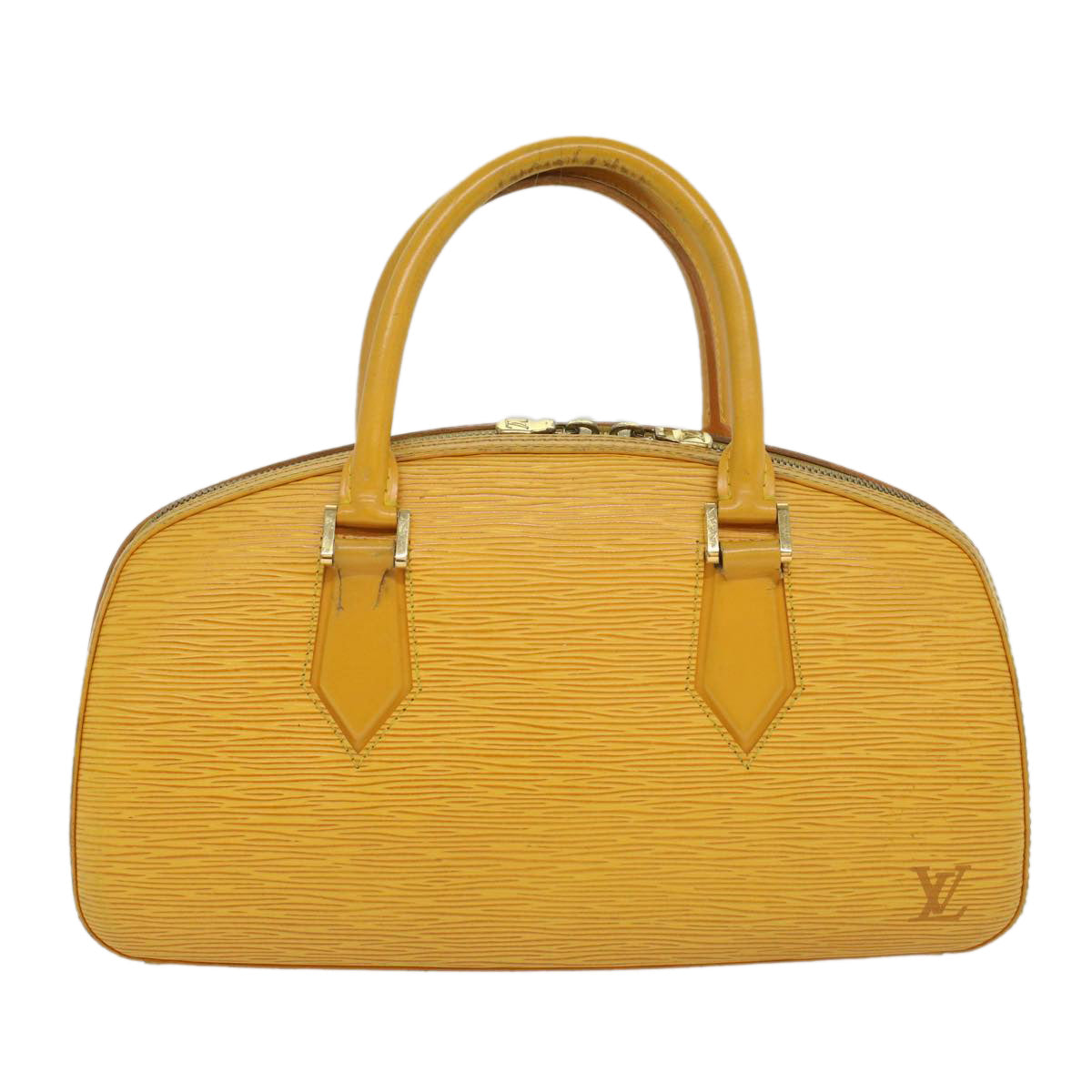 LOUIS VUITTON Epi jasmine Hand Bag Tassili Yellow M52089 LV Auth 53544