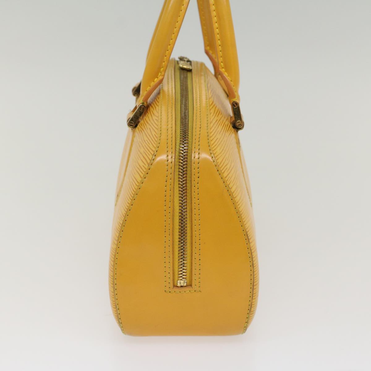 LOUIS VUITTON Epi jasmine Hand Bag Tassili Yellow M52089 LV Auth 53544