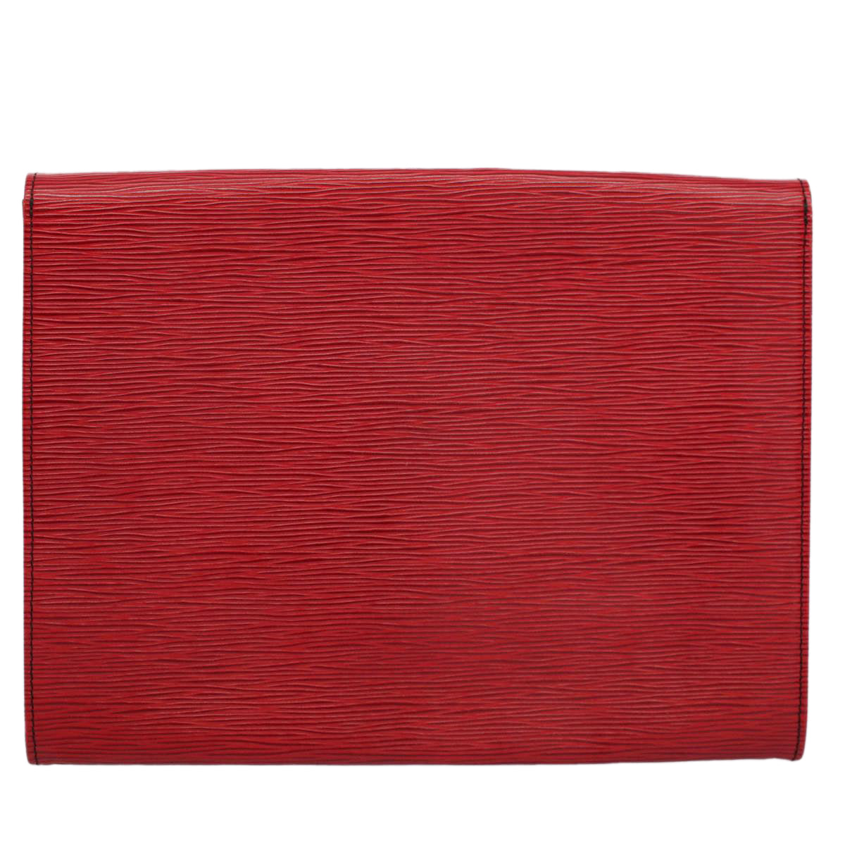 LOUIS VUITTON Epi Jena Clutch Bag Red M52727 LV Auth 53551 - 0