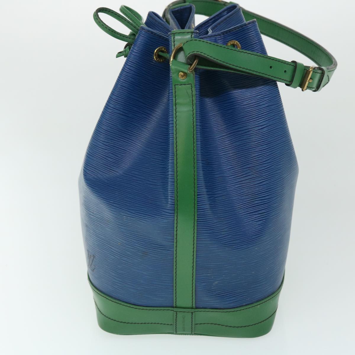 LOUIS VUITTON Epi Tricolor Noe Shoulder Bag Green Blue M44044 LV Auth 53560