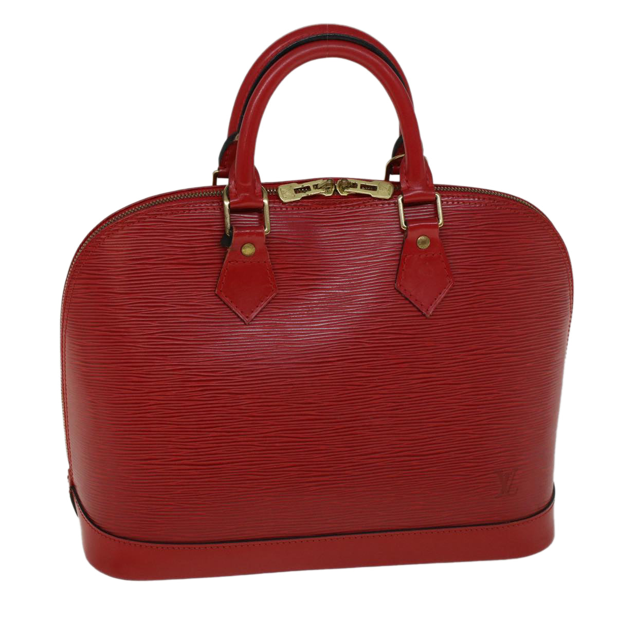 LOUIS VUITTON Epi Alma Hand Bag Castilian Red M52147 LV Auth 53565