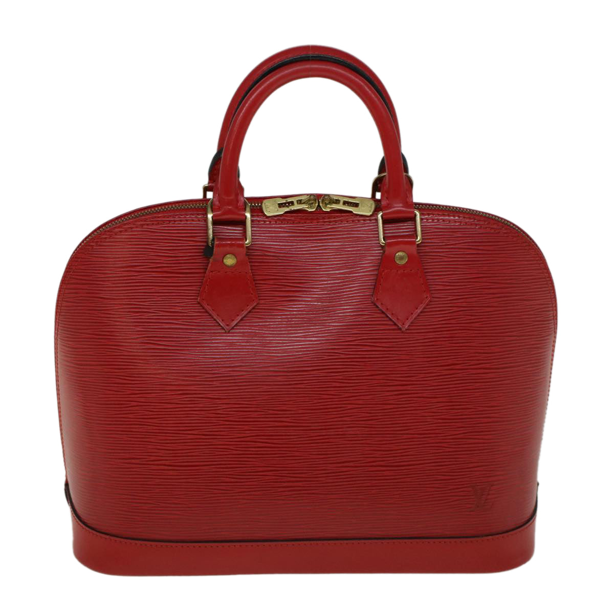 LOUIS VUITTON Epi Alma Hand Bag Castilian Red M52147 LV Auth 53565