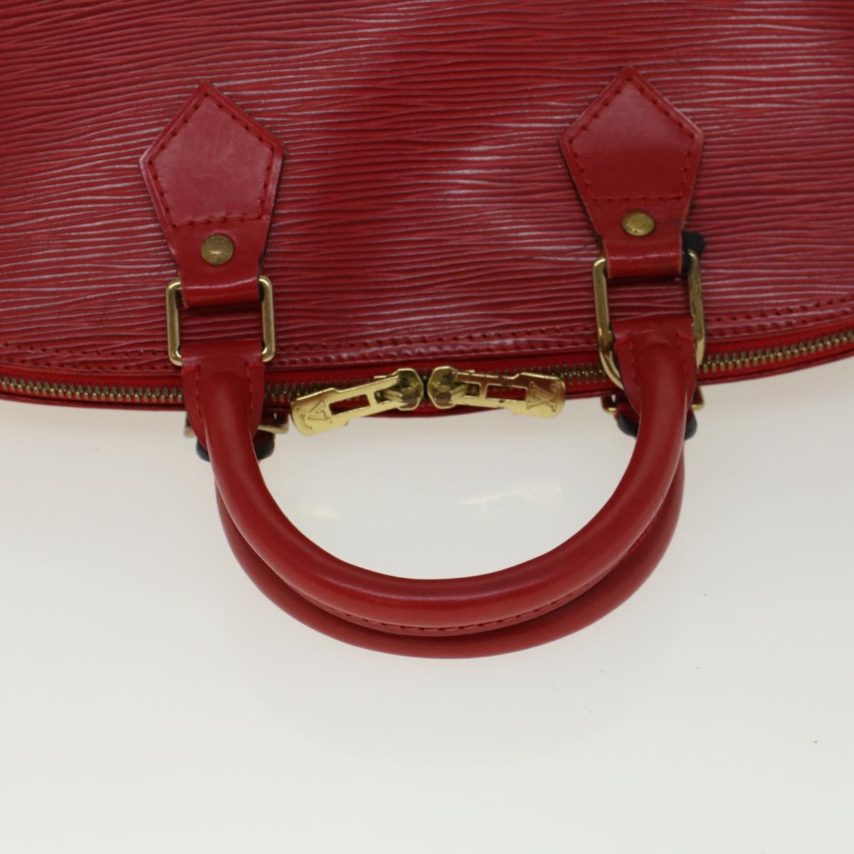 LOUIS VUITTON Epi Alma Hand Bag Castilian Red M52147 LV Auth 53565