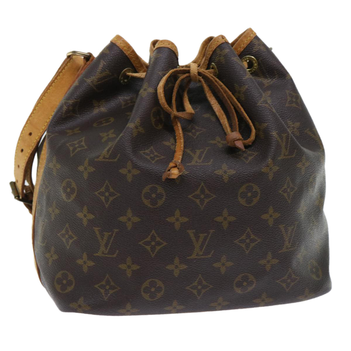 LOUIS VUITTON Monogram Petit Noe Shoulder Bag M42226 LV Auth 53585