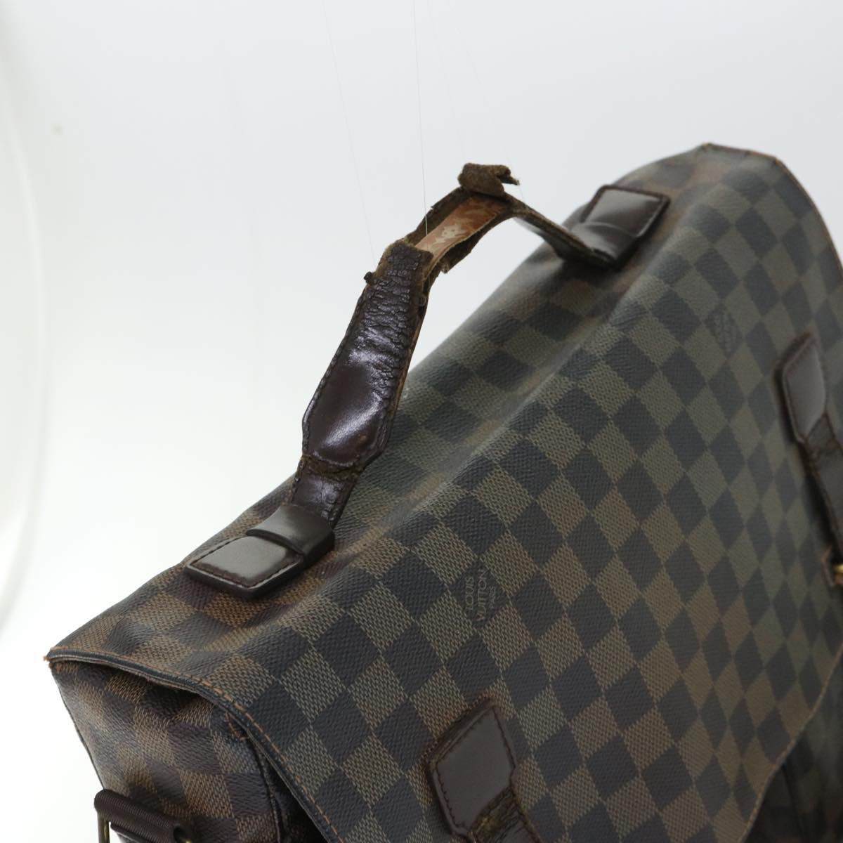 LOUIS VUITTON Damier Ebene Broadway Shoulder Bag N42270 LV Auth 53586