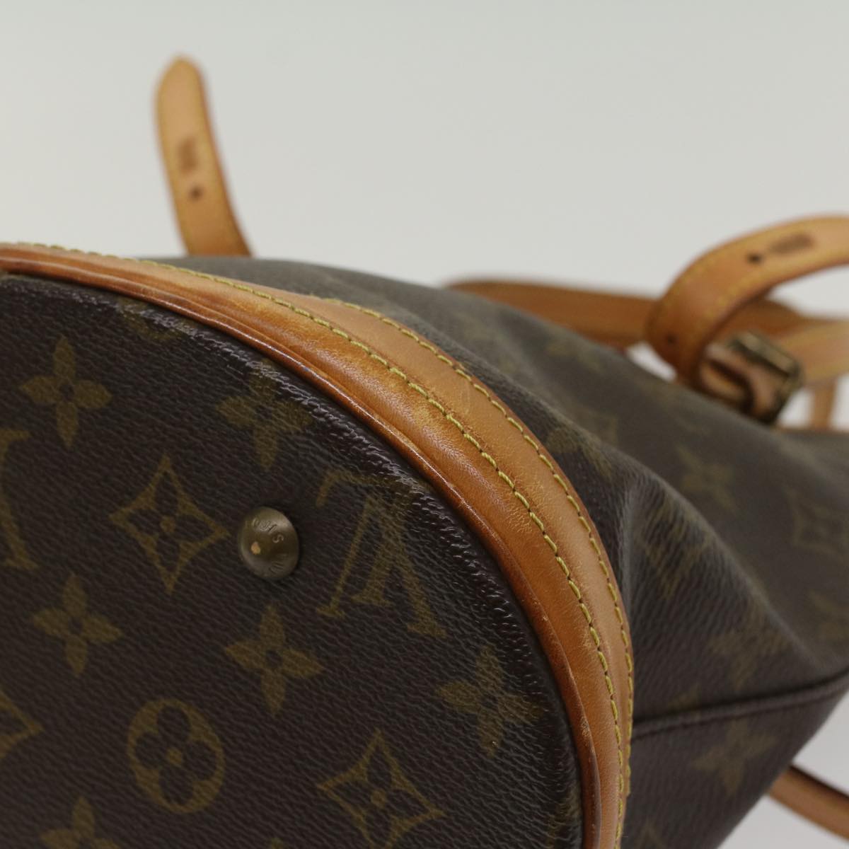 LOUIS VUITTON Monogram Bucket PM Shoulder Bag M42238 LV Auth 53590