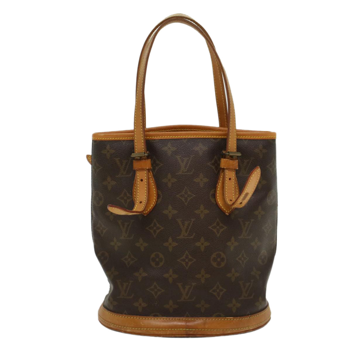 LOUIS VUITTON Monogram Bucket PM Shoulder Bag M42238 LV Auth 53590