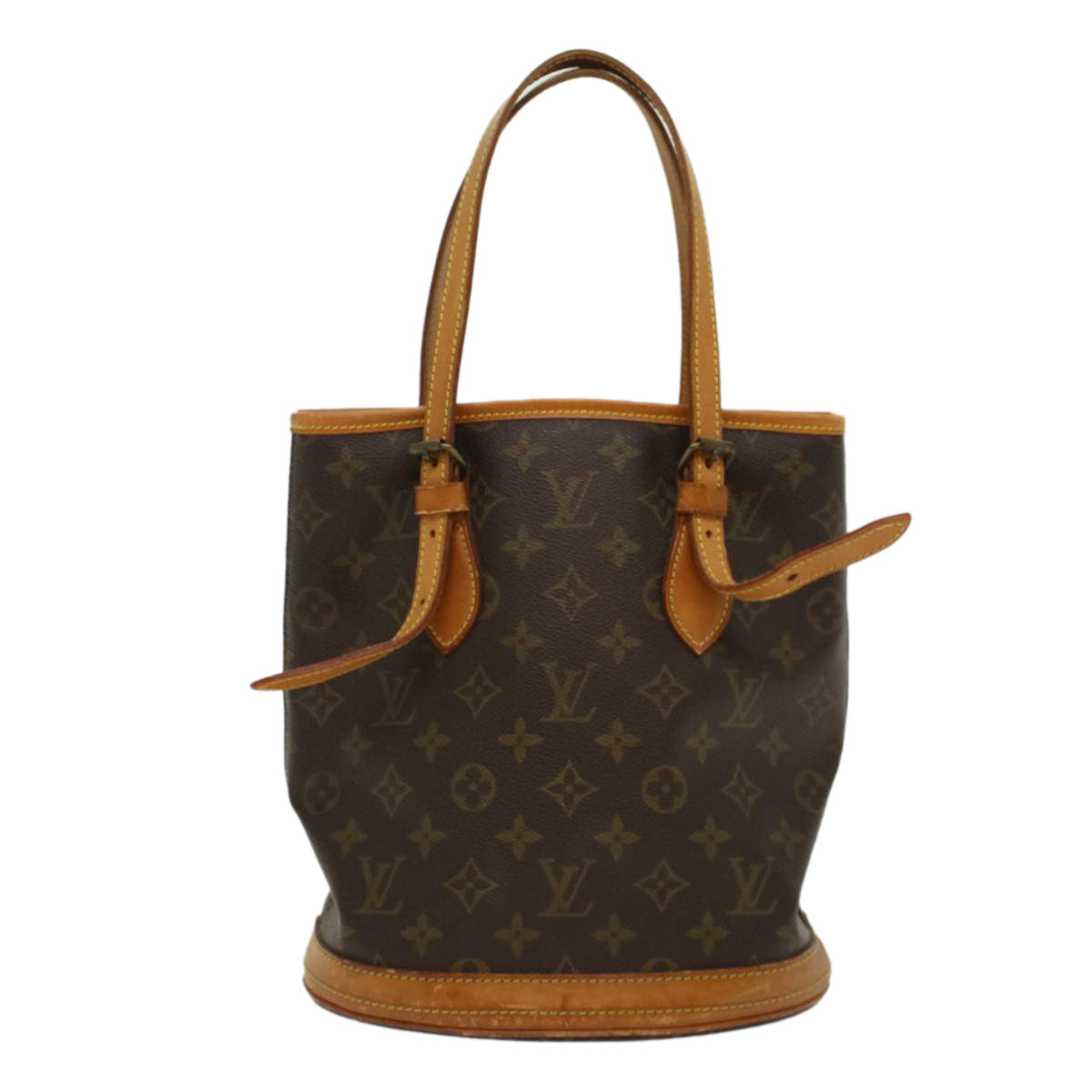 LOUIS VUITTON Monogram Bucket PM Shoulder Bag M42238 LV Auth 53590