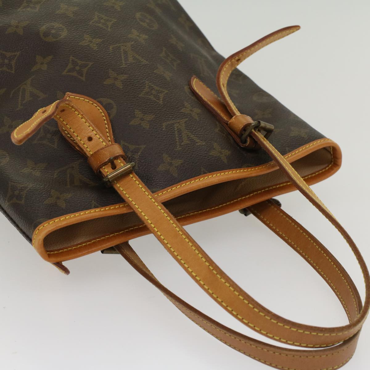 LOUIS VUITTON Monogram Bucket PM Shoulder Bag M42238 LV Auth 53590