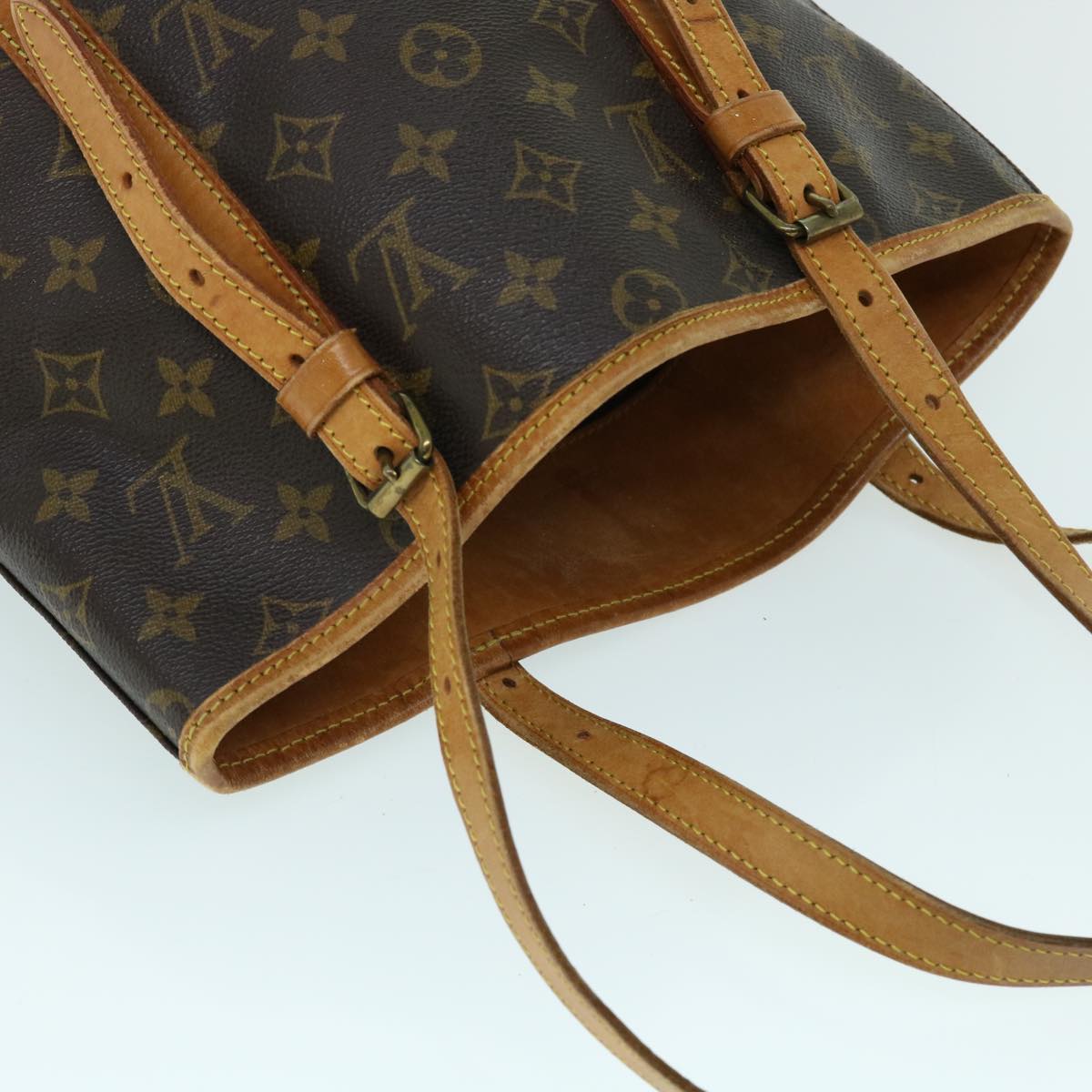 LOUIS VUITTON Monogram Bucket GM Shoulder Bag Vintage M42236 LV Auth 53591