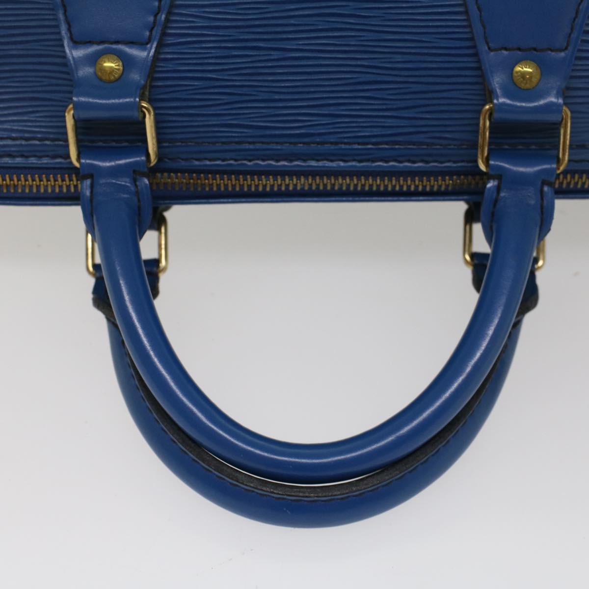 LOUIS VUITTON Epi Speedy 30 Hand Bag Toledo Blue M43005 LV Auth 53604