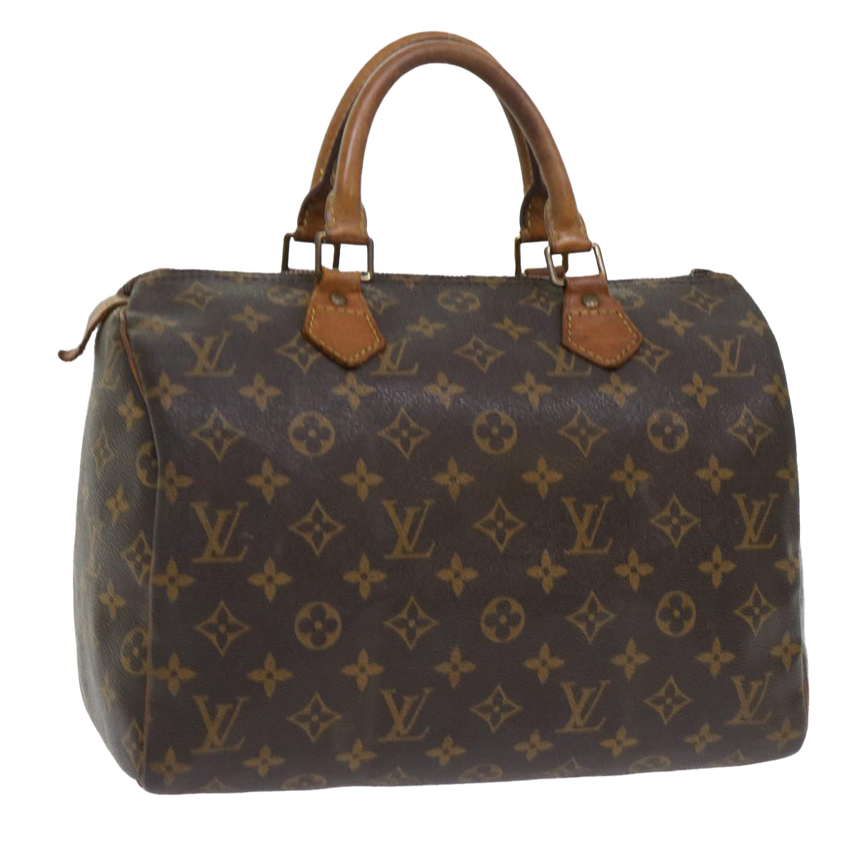 LOUIS VUITTON Monogram Speedy 30 Hand Bag M41526 LV Auth 53618