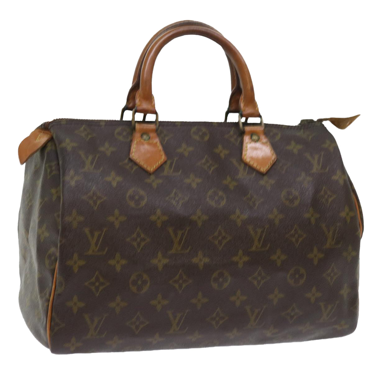 LOUIS VUITTON Monogram Speedy 30 Hand Bag M41526 LV Auth 53619