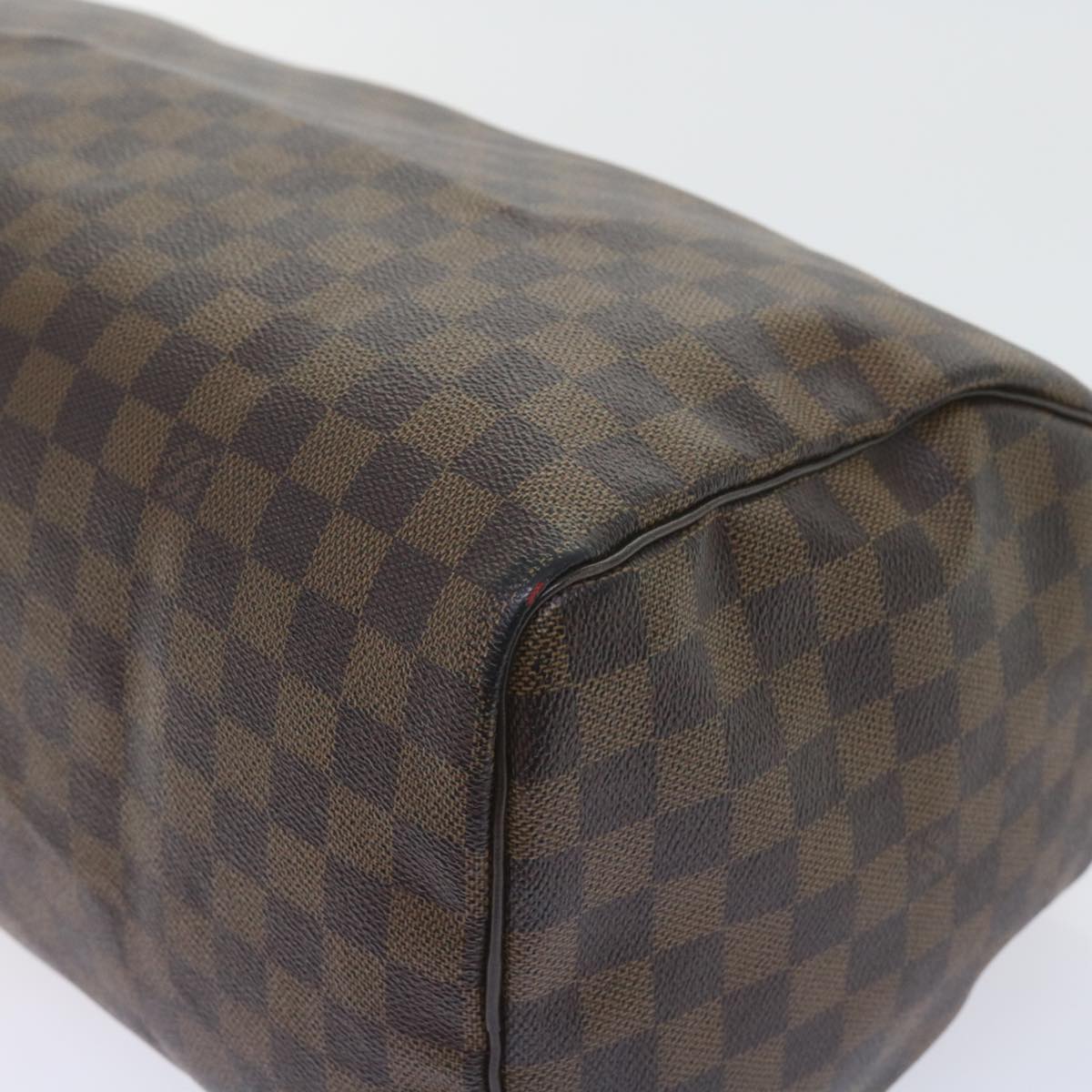 LOUIS VUITTON Damier Ebene Speedy 35 Hand Bag N41363 LV Auth 53620