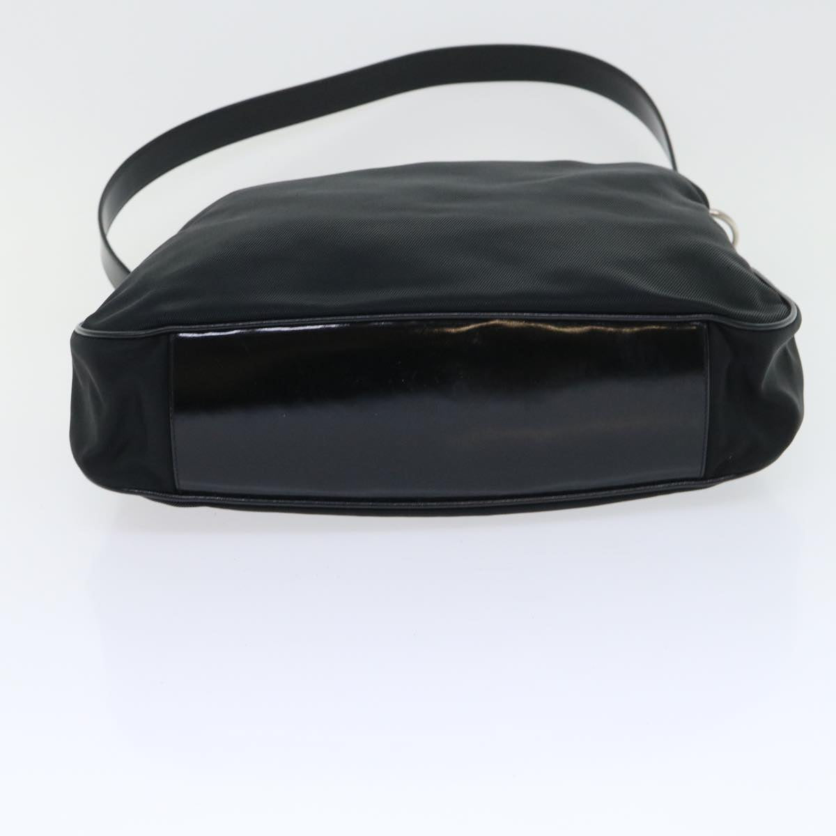 GUCCI Bamboo Shoulder Bag Nylon 2way Black Auth 53689