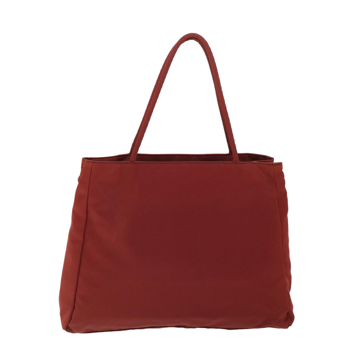 PRADA Hand Bag Nylon Red Auth 53698