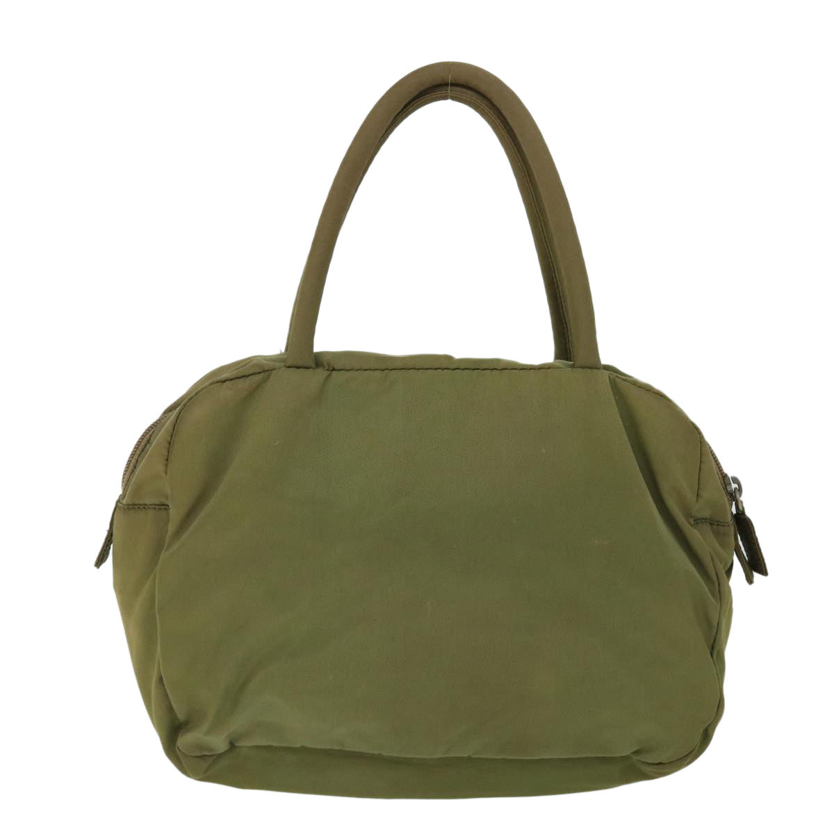 PRADA Hand Bag Nylon Khaki Auth 53706 - 0