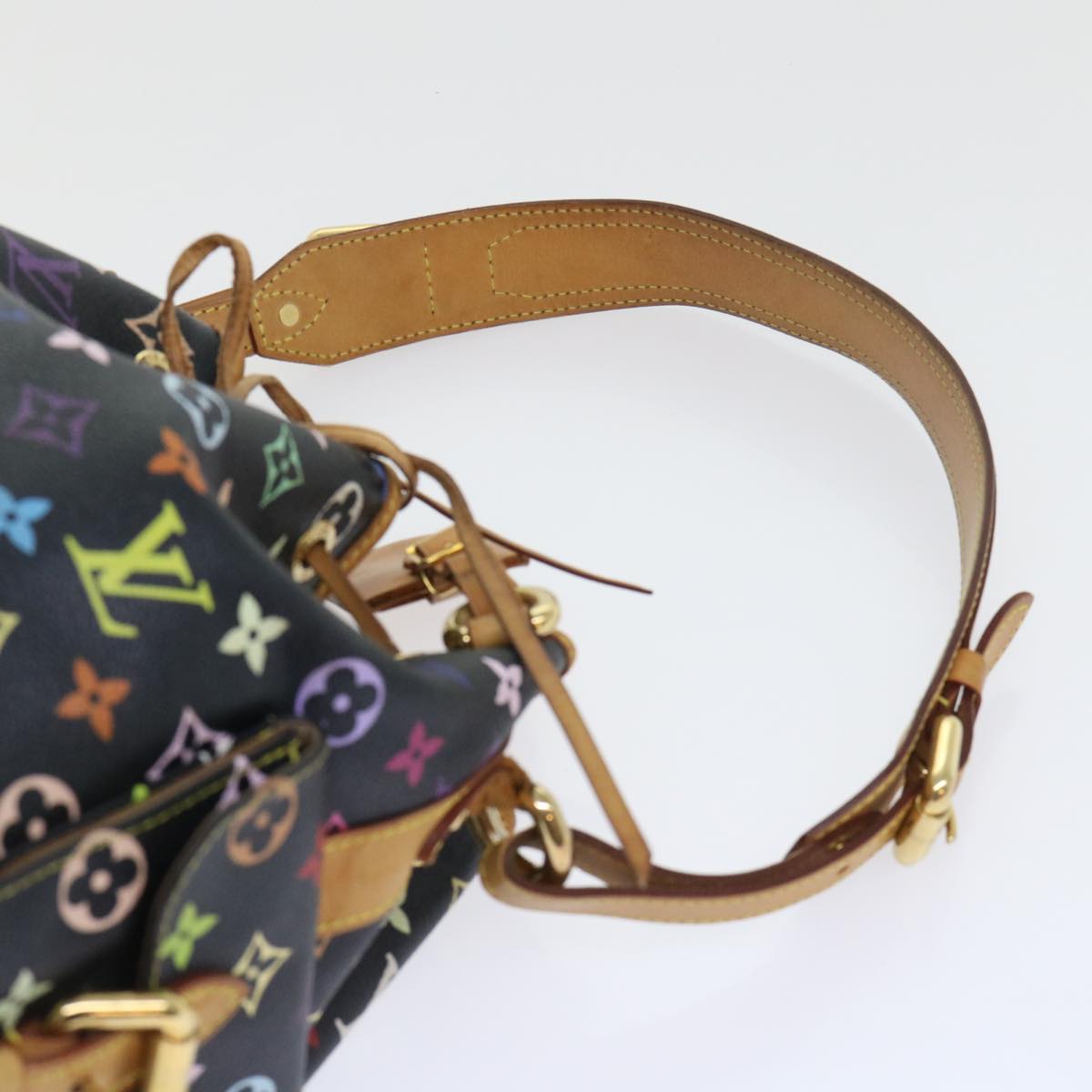 LOUIS VUITTON Monogram Multicolor Petit Noe Bag Black M42230 LV Auth 53756A