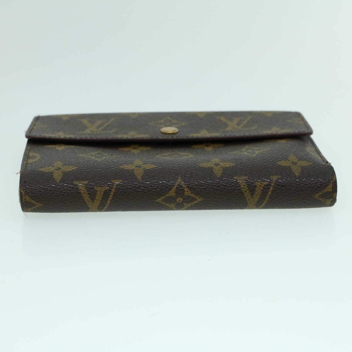 LOUIS VUITTON Monogram Porte Tresor Etui Papie Wallet M61202 LV Auth 53808