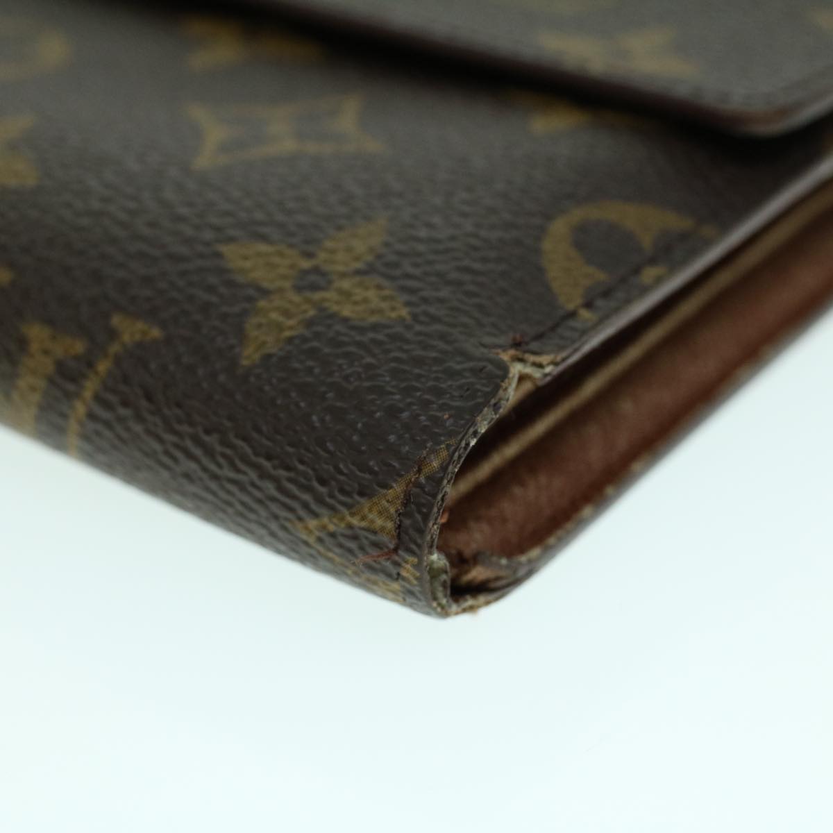 LOUIS VUITTON Monogram Porte Tresor Etui Papie Wallet M61202 LV Auth 53808