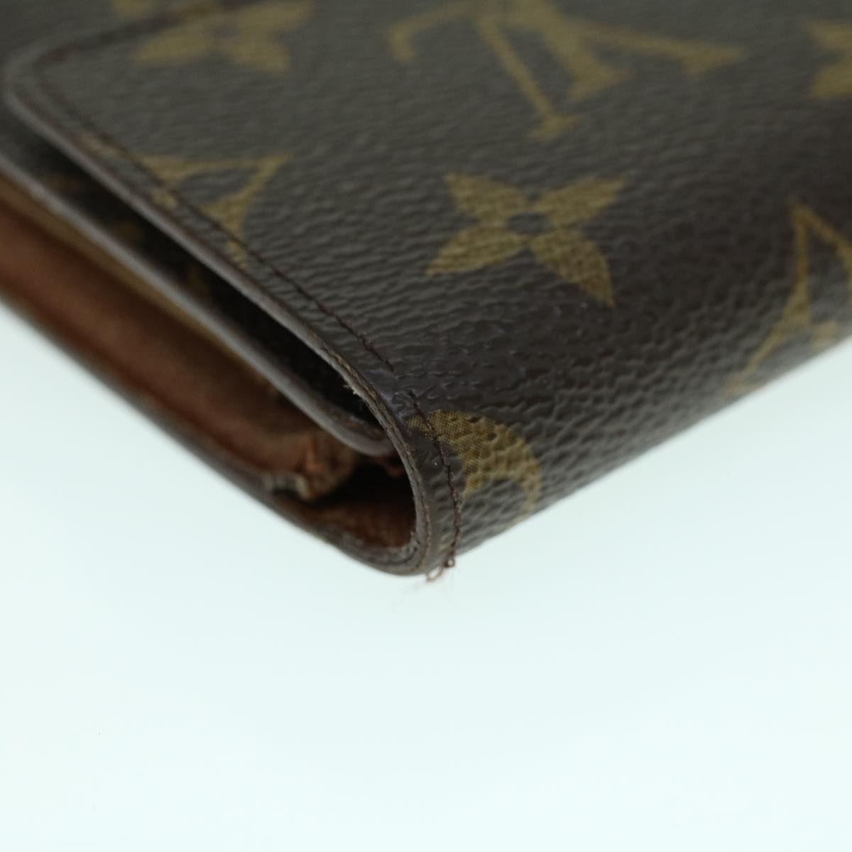 LOUIS VUITTON Monogram Porte Tresor Etui Papie Wallet M61202 LV Auth 53808