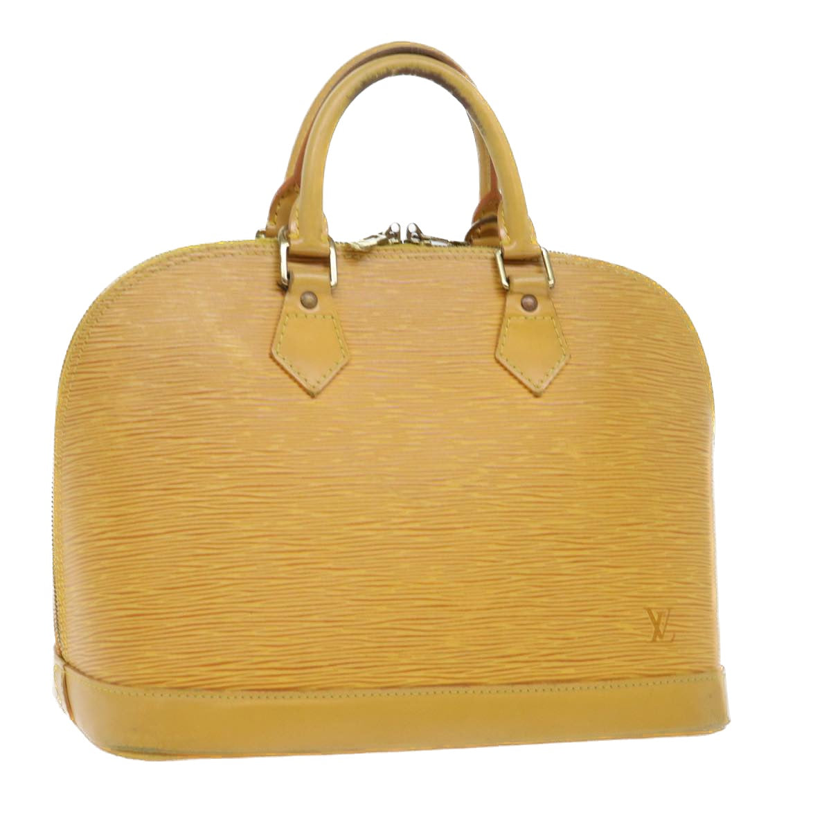 LOUIS VUITTON Epi Alma Hand Bag Tassili Yellow M52149 LV Auth 53827