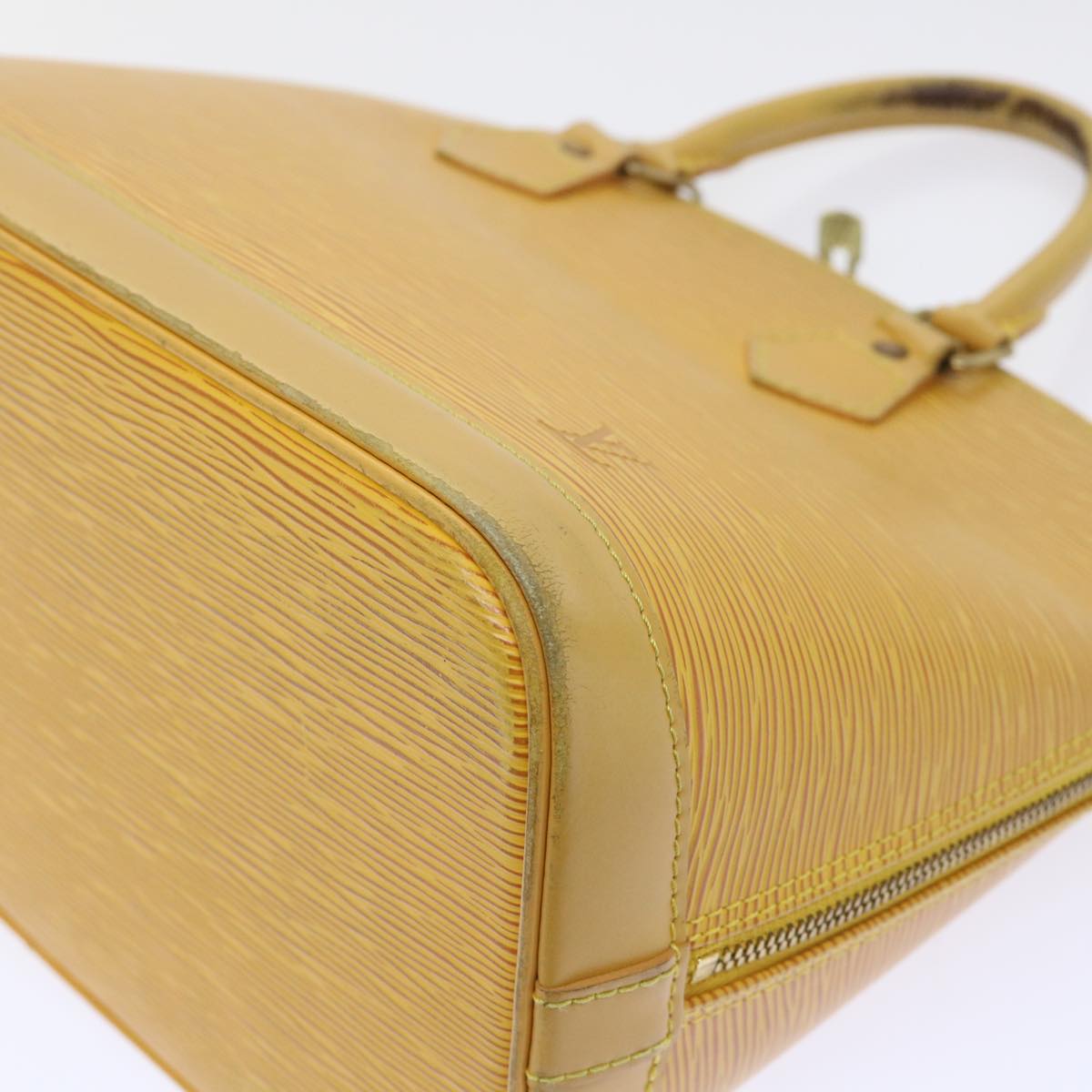 LOUIS VUITTON Epi Alma Hand Bag Tassili Yellow M52149 LV Auth 53827