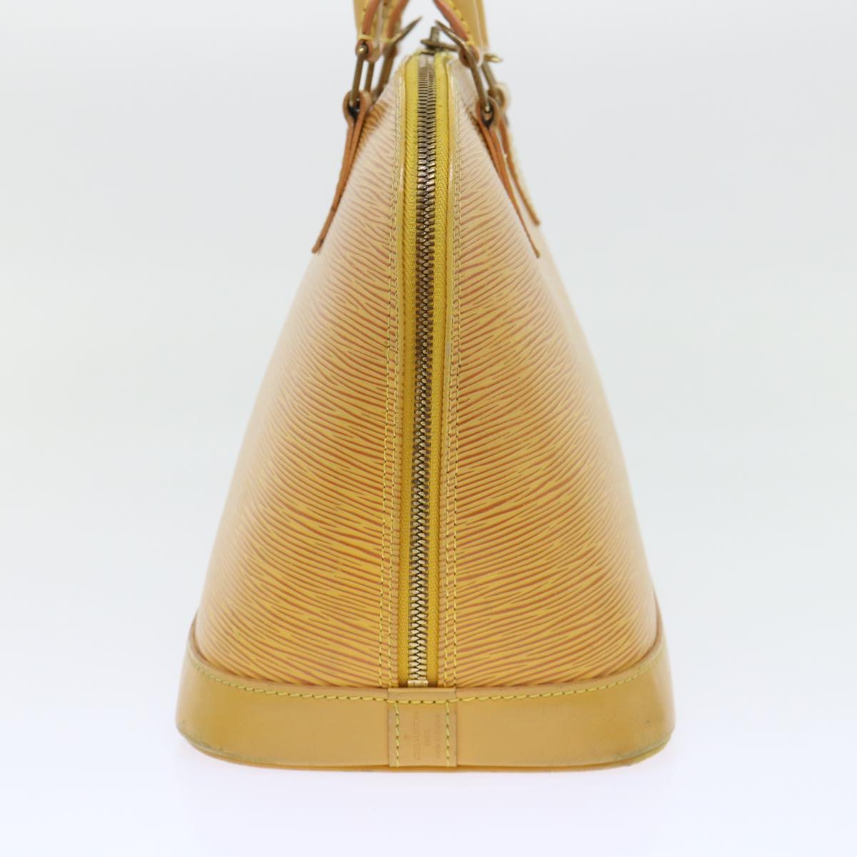 LOUIS VUITTON Epi Alma Hand Bag Tassili Yellow M52149 LV Auth 53827