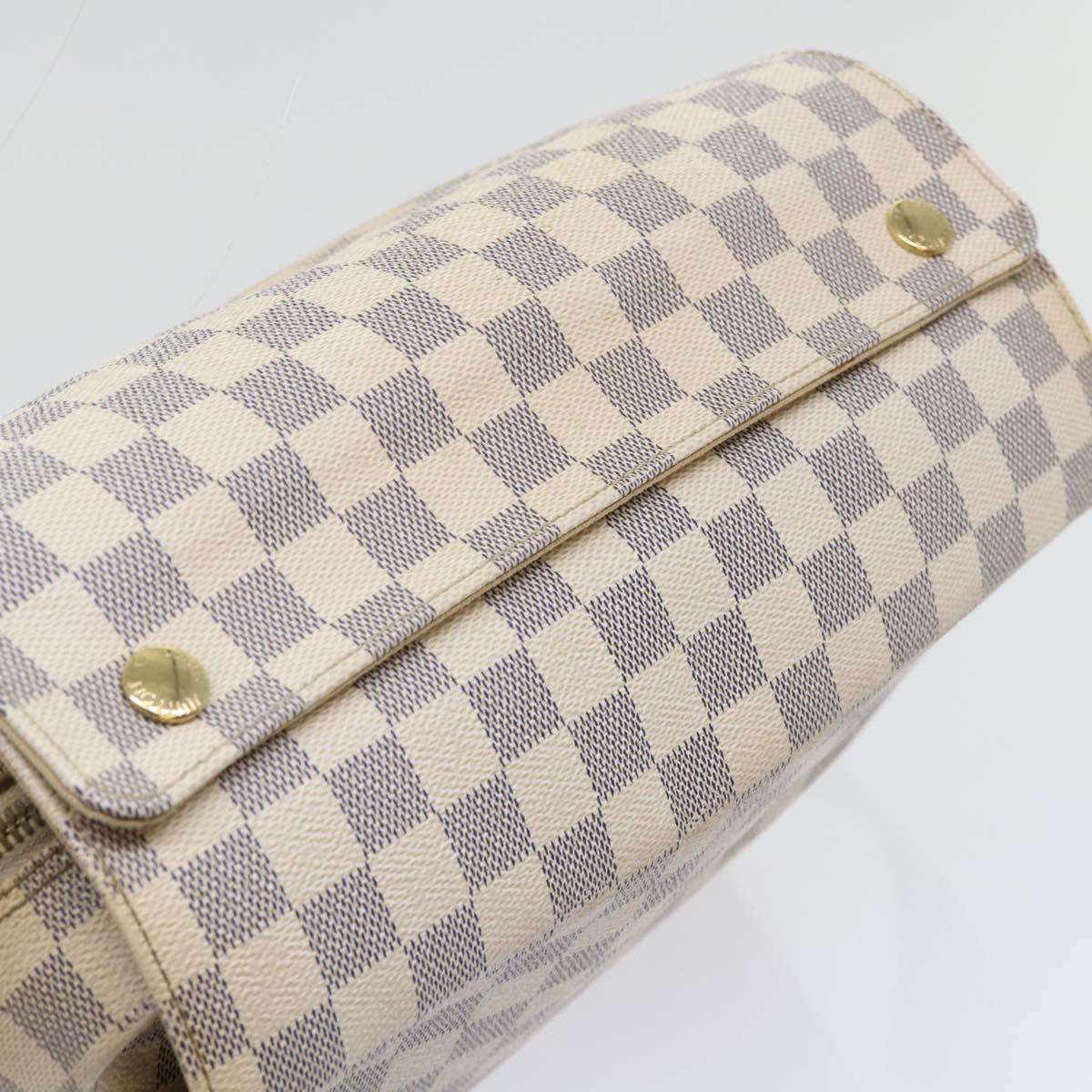 LOUIS VUITTON Damier Azur Naviglio Shoulder Bag N51189 LV Auth 53834