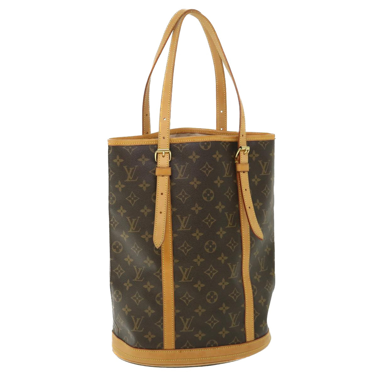 LOUIS VUITTON Monogram Bucket GM Shoulder Bag M42236 LV Auth 53836