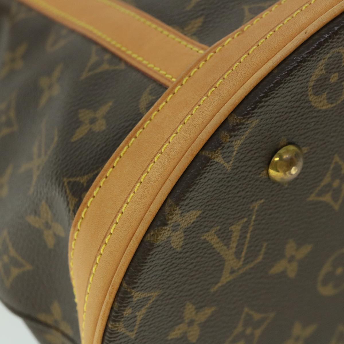 LOUIS VUITTON Monogram Bucket GM Shoulder Bag M42236 LV Auth 53836