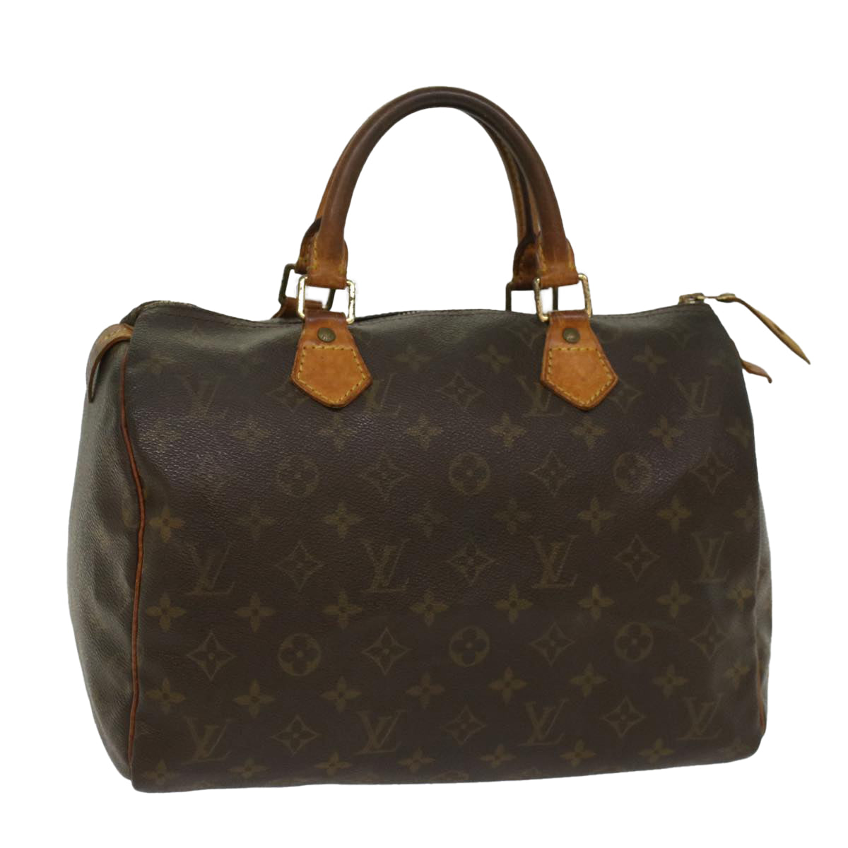 LOUIS VUITTON Monogram Speedy 30 Hand Bag M41526 LV Auth 53847