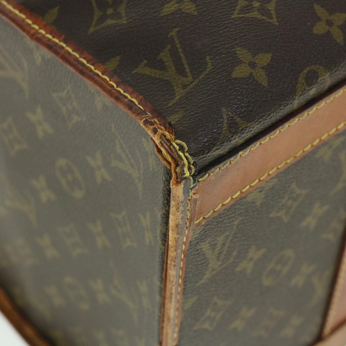 LOUIS VUITTON Monogram Sac Demi Souple 45 Pet Carry LV Auth 53854