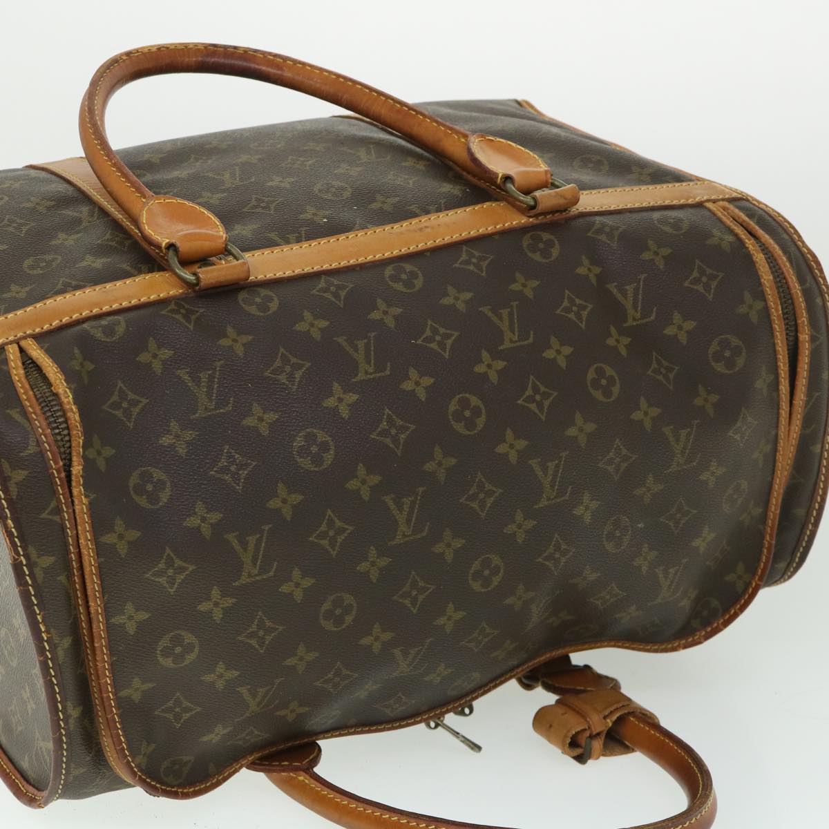 LOUIS VUITTON Monogram Sac Demi Souple 45 Pet Carry LV Auth 53854