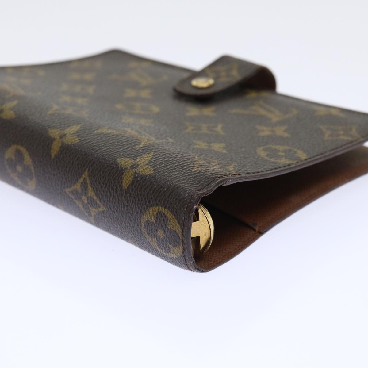 LOUIS VUITTON Monogram Agenda MM Day Planner Cover R20105 LV Auth 53870