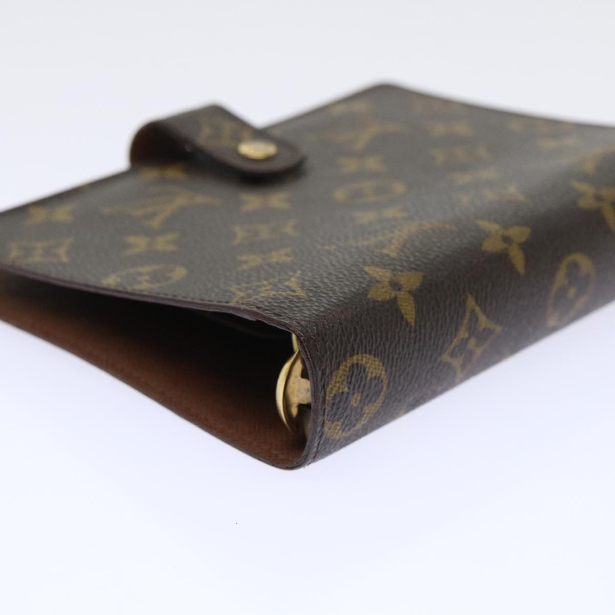 LOUIS VUITTON Monogram Agenda MM Day Planner Cover R20105 LV Auth 53870