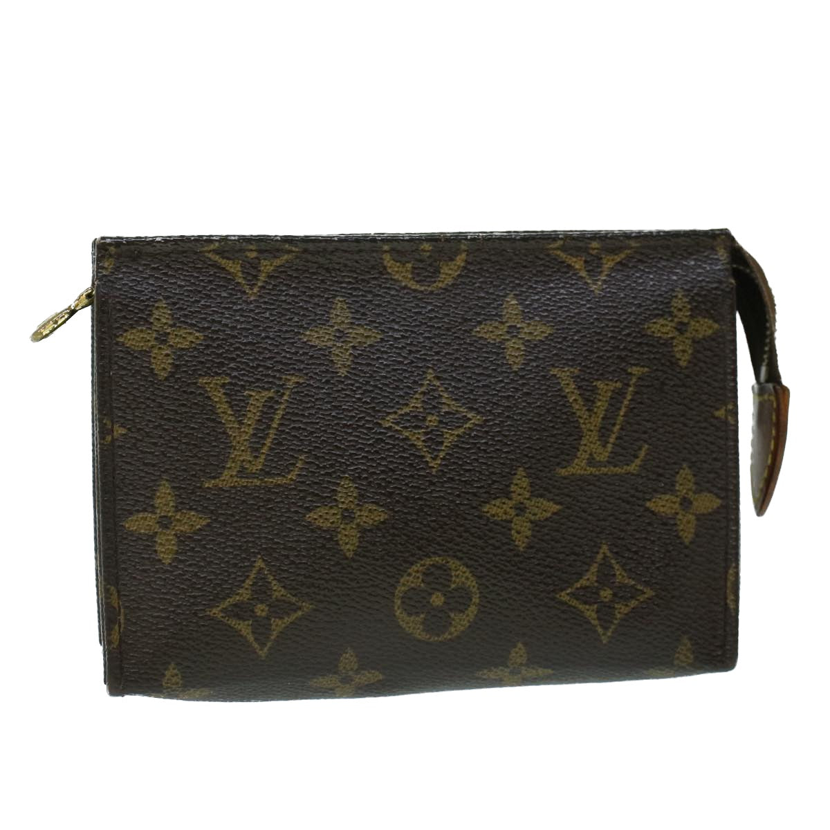 LOUIS VUITTON Monogram Poche Toilette 15 Pouch M47546 LV Auth 53873