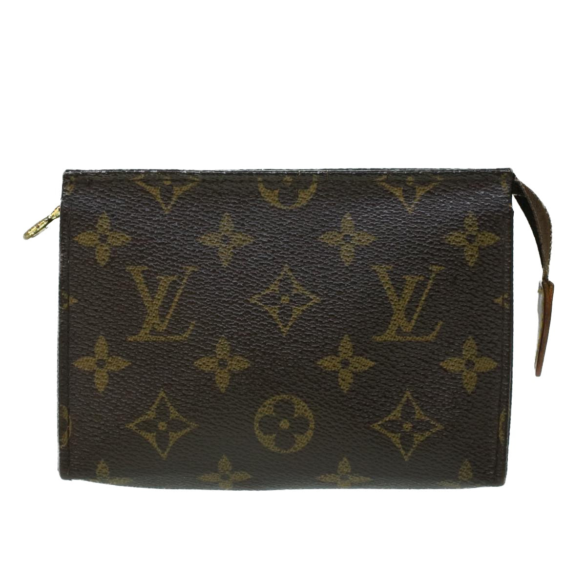 LOUIS VUITTON Monogram Poche Toilette 15 Pouch M47546 LV Auth 53873