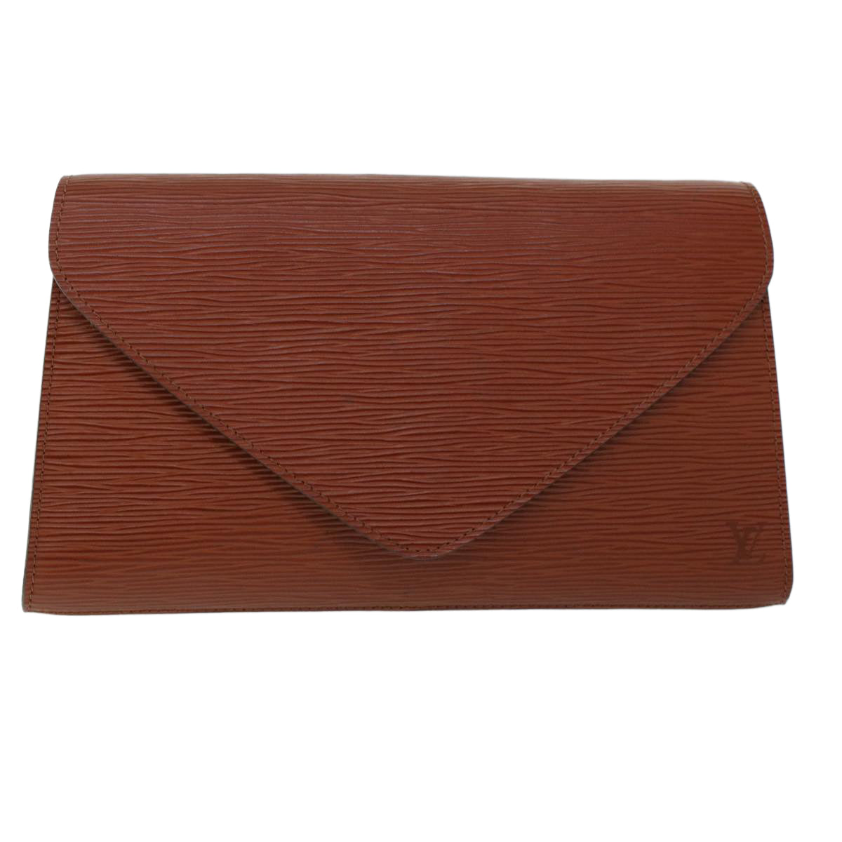 LOUIS VUITTON Epi Art Deco Clutch Bag Brown M52633 LV Auth 53876