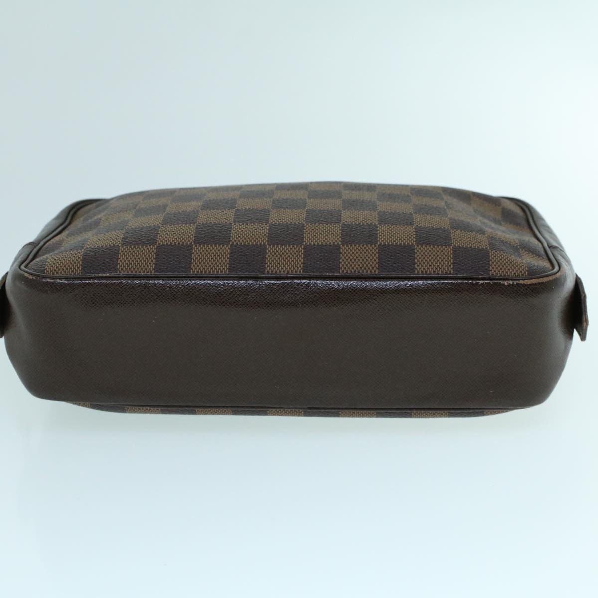 LOUIS VUITTON Damier Ebene Trousse Toilette Clutch Bag N47623 LV Auth 53877