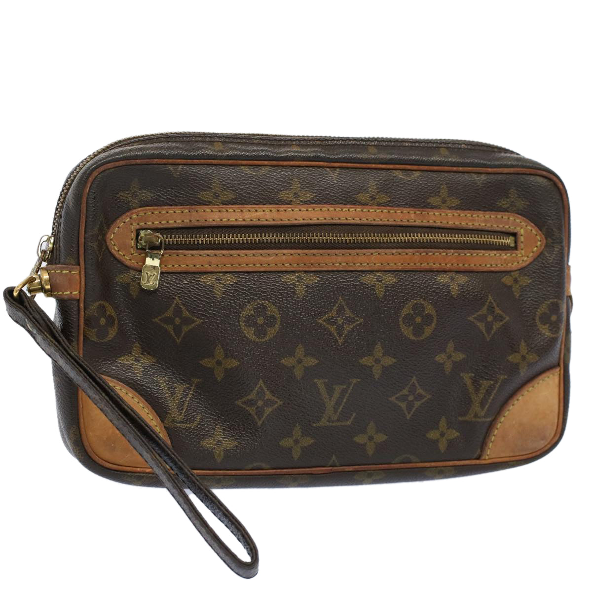 LOUIS VUITTON Monogram Marly Dragonne GM Clutch Bag M51825 LV Auth 53878