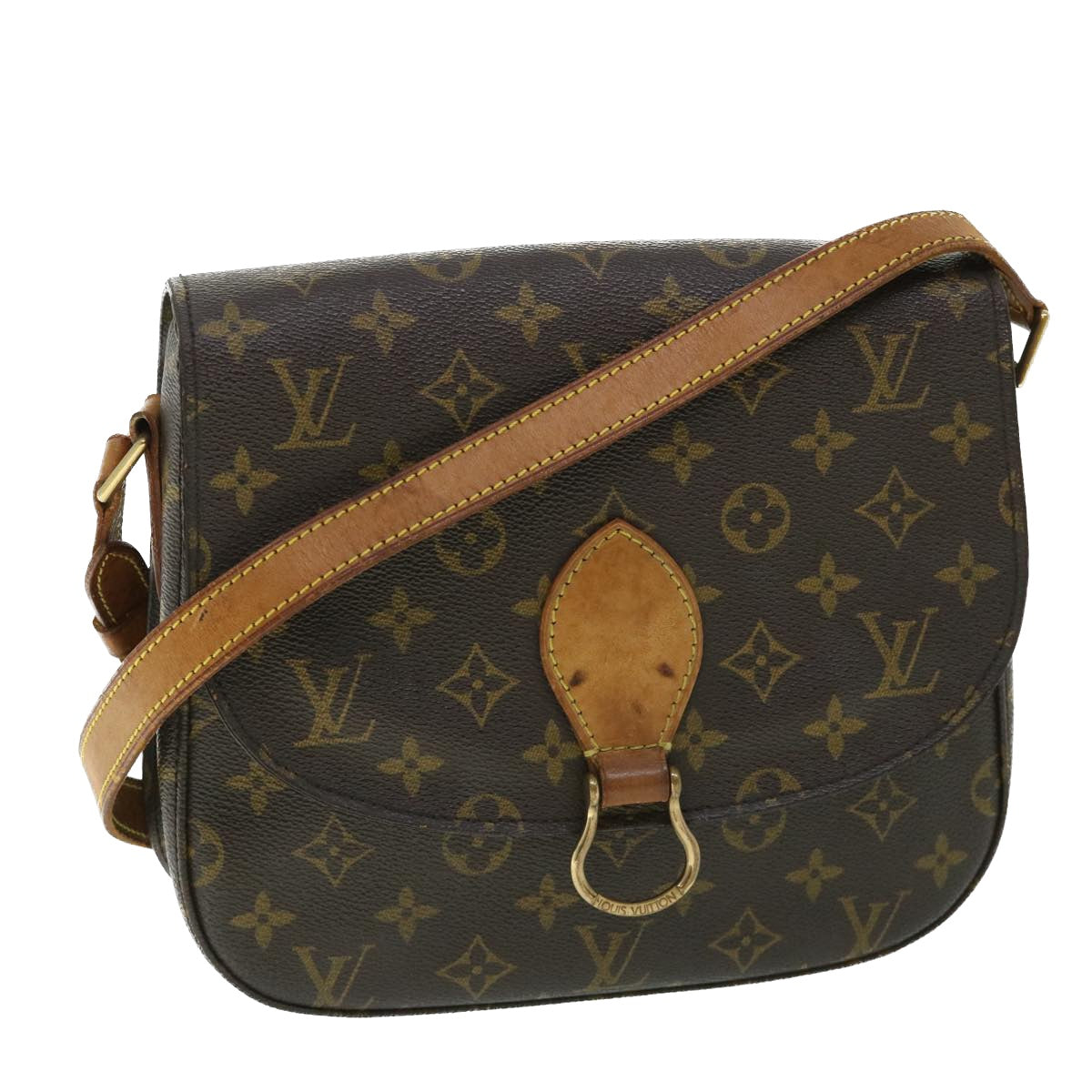 LOUIS VUITTON Monogram Saint Cloud GM Shoulder Bag M51242 LV Auth 53899