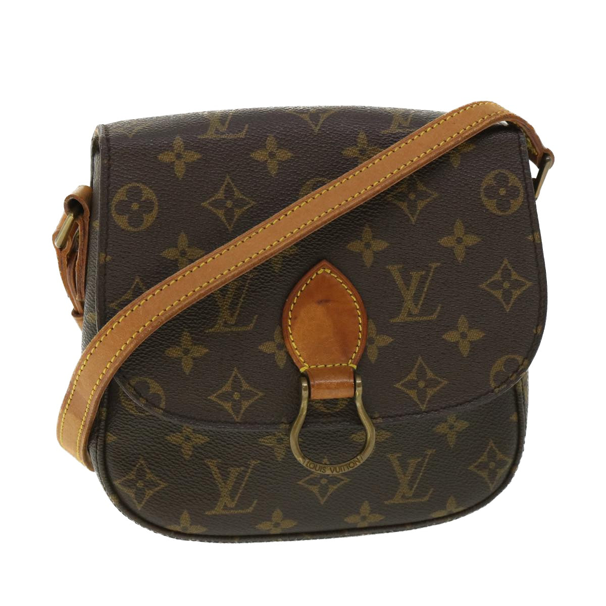 LOUIS VUITTON Monogram Saint Cloud MM Shoulder Bag M51243 LV Auth 53902