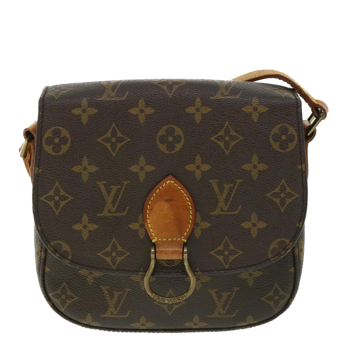 LOUIS VUITTON Monogram Saint Cloud MM Shoulder Bag M51243 LV Auth 53902