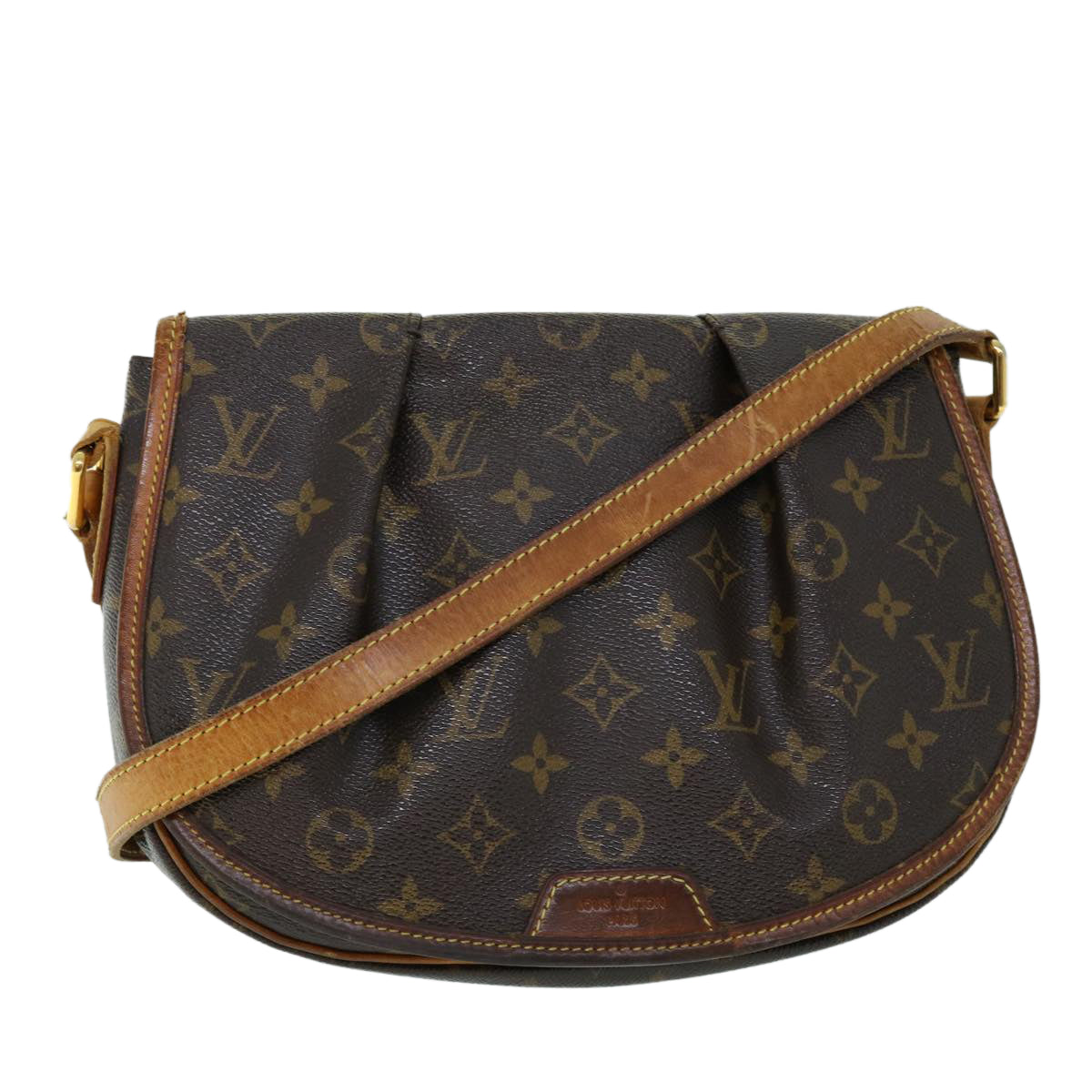 LOUIS VUITTON Monogram Menilmontant PM Shoulder Bag M40474 LV Auth 53905