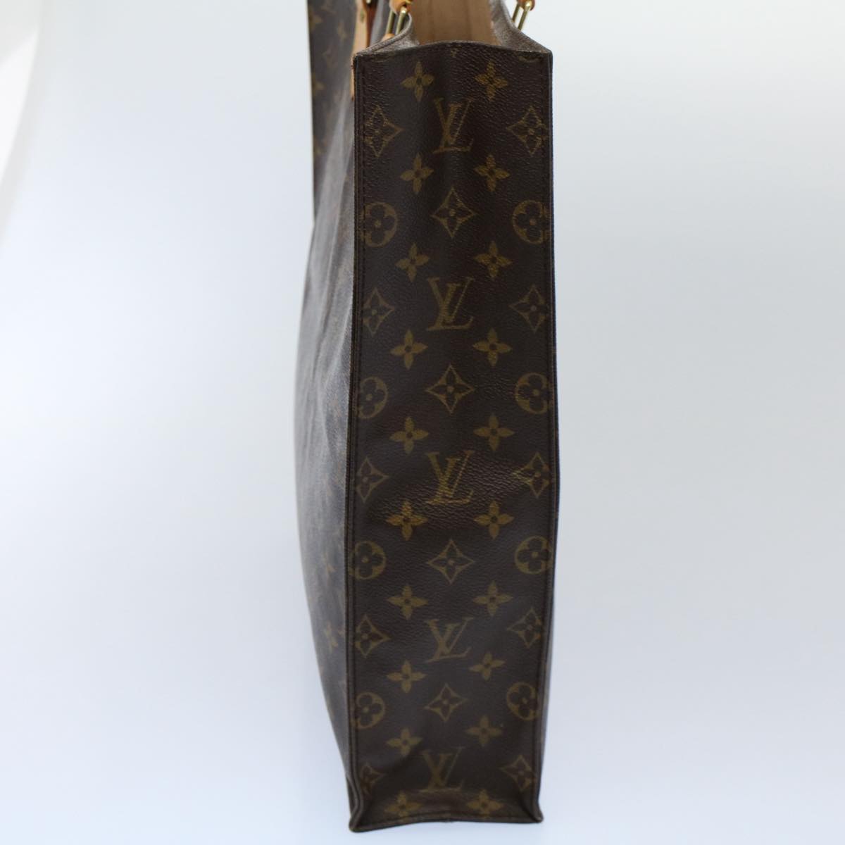 LOUIS VUITTON Monogram Sac Plat Hand Bag M51140 LV Auth 53921