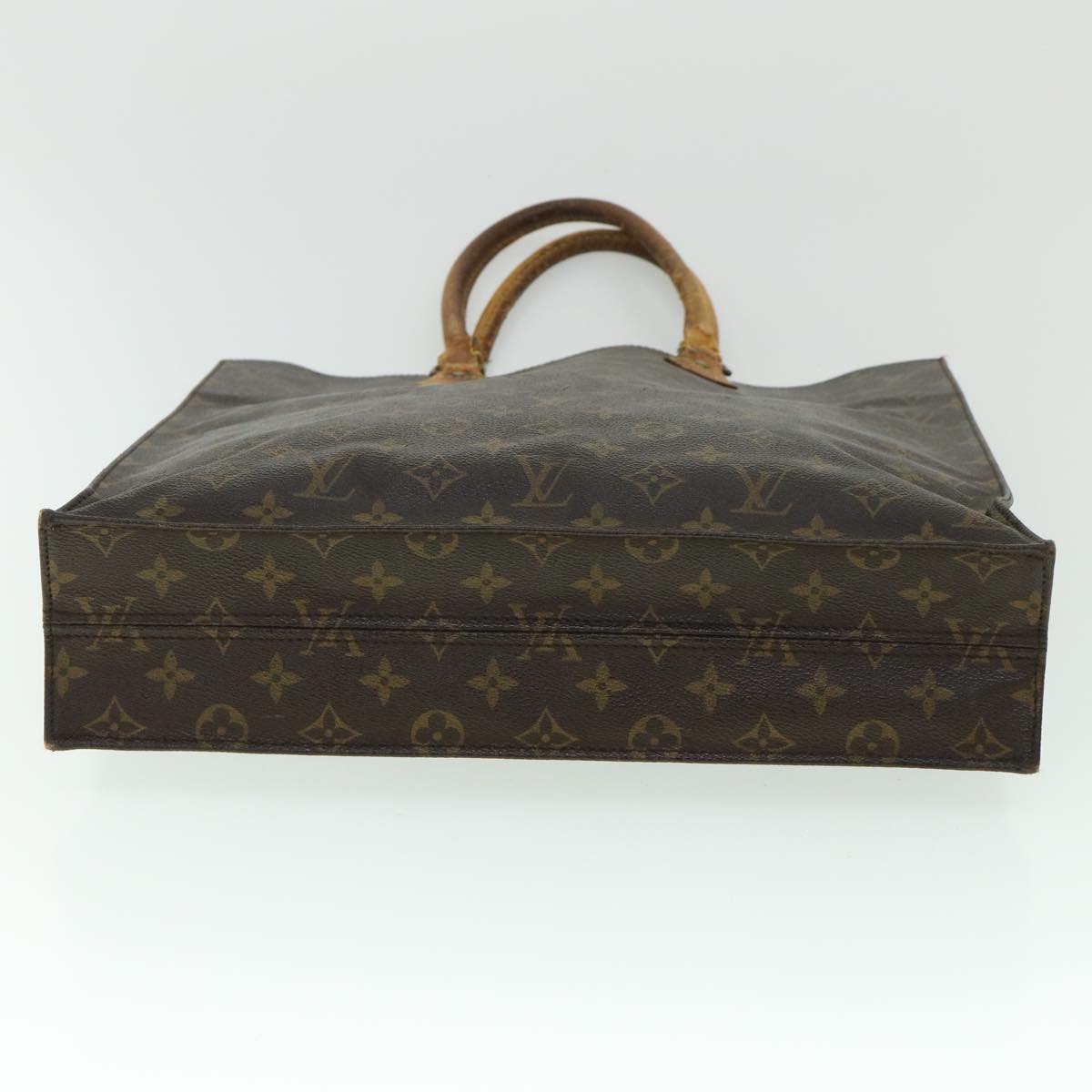 LOUIS VUITTON Monogram Sac Plat Hand Bag M51140 LV Auth 53922