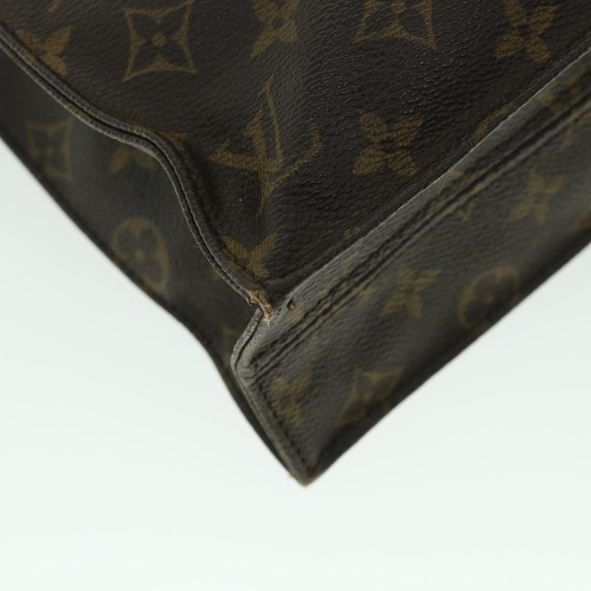 LOUIS VUITTON Monogram Sac Plat Hand Bag M51140 LV Auth 53922